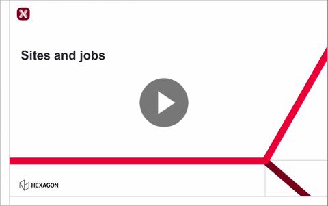 Managing Sites and Jobs in Leica X-PAD