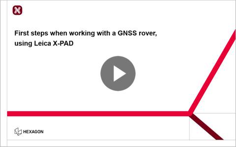 Leica X-PAD tutorial - First steps with GNSS receiver rover - I&G-LGS-EN